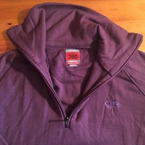 Two Icebreaker Bodyfit 260 shirts, size medium